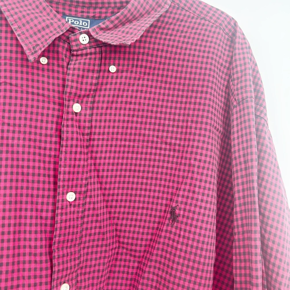 Polo Ralph Lauren Mens Bundle Lot (2) Linen Cotton Button‎ Down Shirts 4XL Tall